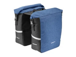 Paire De Sacoches Latérales Arrière Mik Bleu/noir L